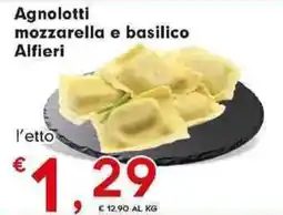 Despar Agnolotti mozzarella e basilico Alfieri offerta