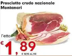 Despar Prosciutto crudo nazionale Montanari offerta