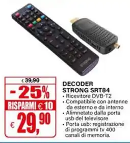 Il Gigante Decoder Strong Srt84 offerta