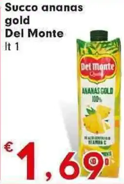 Despar Succo ananas gold Del Monte offerta