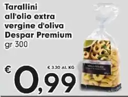 Despar Tarallini all'olio extra vergine d'oliva Despar Premium offerta