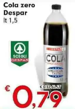 Despar Cola zero Despar offerta