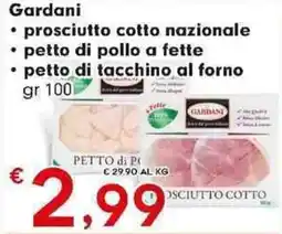 Despar Gardani prosciutto cotto nazionale offerta