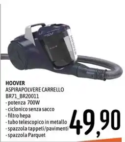Emisfero Hoover aspirapolvere carrello offerta
