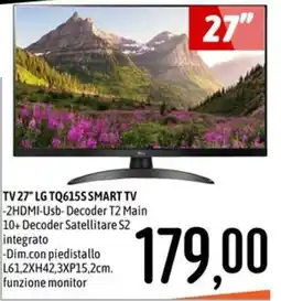 Emisfero TV 27" LG TQ615S SMART TV offerta