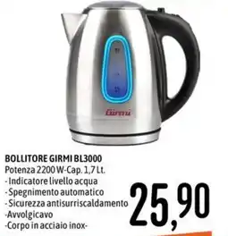 Emisfero Bollitore Girmi BL3000 offerta