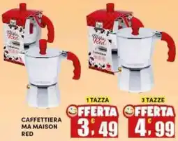 Maury's Caffettiera Ma Maison Red offerta