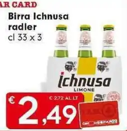 Despar Birra Ichnusa radler offerta