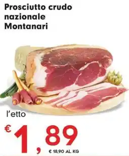 DeSpar Express Prosciutto crudo nazionale Montanari offerta