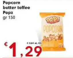 Despar Popcorn butter toffee Popz offerta