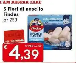 Despar 5 Fiori di nasello Findus offerta