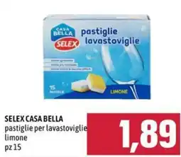 Emisfero SELEX CASA BELLA pastiglie per lavastoviglie limone offerta