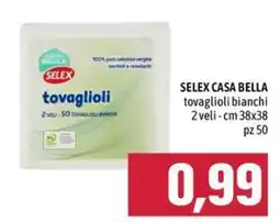 Emisfero SELEX CASA BELLA tovaglioli bianchi offerta