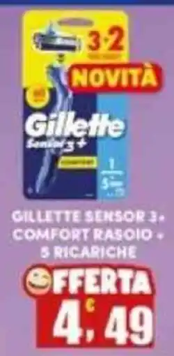 Maury's Gillette Sensor 3+ comfort rasoi offerta
