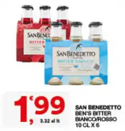 Quick Sisa San Benedetto Ben's Bitter Bianco/Rosso offerta