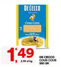 Quick Sisa De Cecco Cous Cous offerta