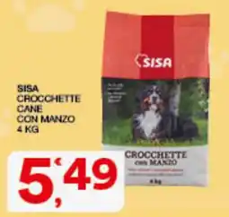 Quick Sisa Sisa crocchette cane con manzo offerta