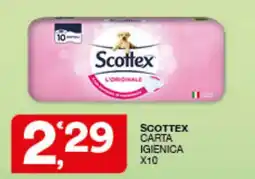 Quick Sisa Scottex carta igienica offerta