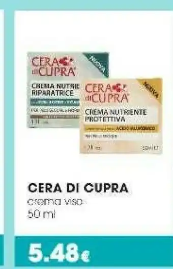Tigotà Cera di cupra crema viso offerta