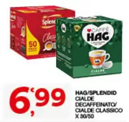 Quick Sisa Hag/Splendid cialde decaffeinato/cialde classico offerta