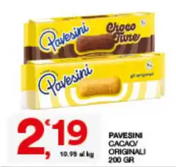 Quick Sisa Pavesini Cacao/Originali offerta
