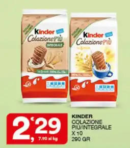 Quick Sisa Kinder Colazione Più Integrale offerta