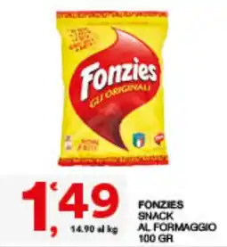 Quick Sisa Fonzies snack al formaggio offerta