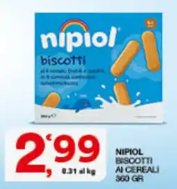 Quick Sisa Nipiol biscotti ai cereali offerta