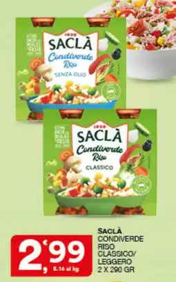 Quick Sisa Saclà condiverde riso classico offerta