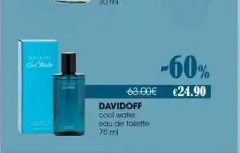Tigotà Davidoff cool water cou de tolette 75 ml offerta