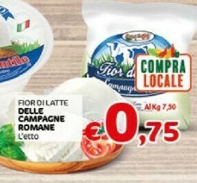 Crai Fior di latte delle campagne romane offerta