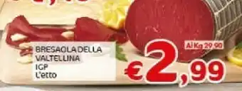 Crai Bresaola della valtellina igp offerta