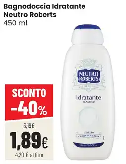 Coop famiglia cooperativa Bagnodoccia Idratante Neutro Roberts offerta