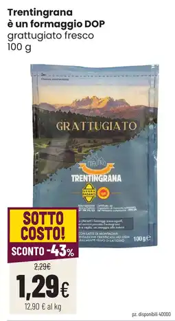 Coop famiglia cooperativa Grattugiato Trentingrana offerta