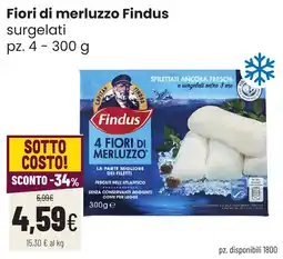 Coop famiglia cooperativa Fiori di merluzzo Findus offerta
