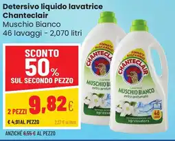 Coop famiglia cooperativa Detersivo liquido lavatrice Chanteclair Muschio Bianco offerta