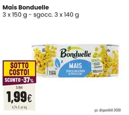 Coop famiglia cooperativa Mais Bonduelle offerta