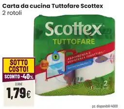 Coop famiglia cooperativa Carta da cucina Tuttوفare Scottex offerta