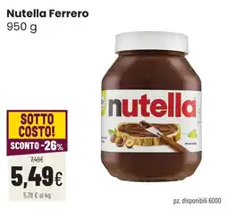 Coop famiglia cooperativa Nutella Ferrero offerta