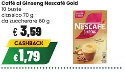Coop famiglia cooperativa Caffè al Ginseng Nescafé Gold offerta