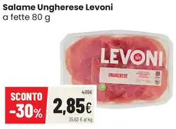 Coop famiglia cooperativa Salame Ungherese Levoni offerta