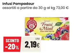 Coop famiglia cooperativa Infusi Pompadour Frutti Misti offerta