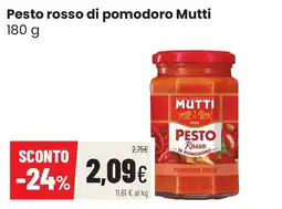 Coop famiglia cooperativa Pesto rosso di pomodoro Mutti offerta