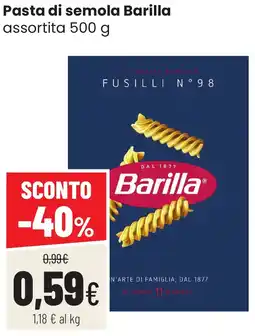 Coop famiglia cooperativa Pasta di semola Barilla offerta