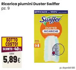 Coop famiglia cooperativa Ricarica piumini Duster Swiffer offerta