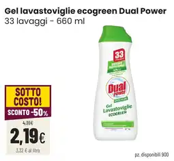 Coop famiglia cooperativa Gel lavastoviglie ecogreen Dual Power offerta