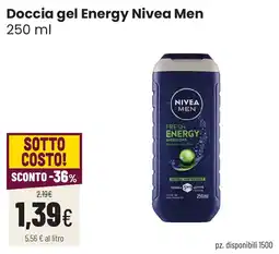 Coop famiglia cooperativa Doccia gel Energy Nivea Men offerta