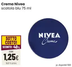 Coop famiglia cooperativa Crema Nivea offerta