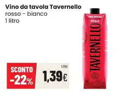 Coop famiglia cooperativa Vino da tavola Tavernello offerta