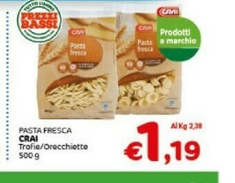 Crai Crai - pasta fresca offerta